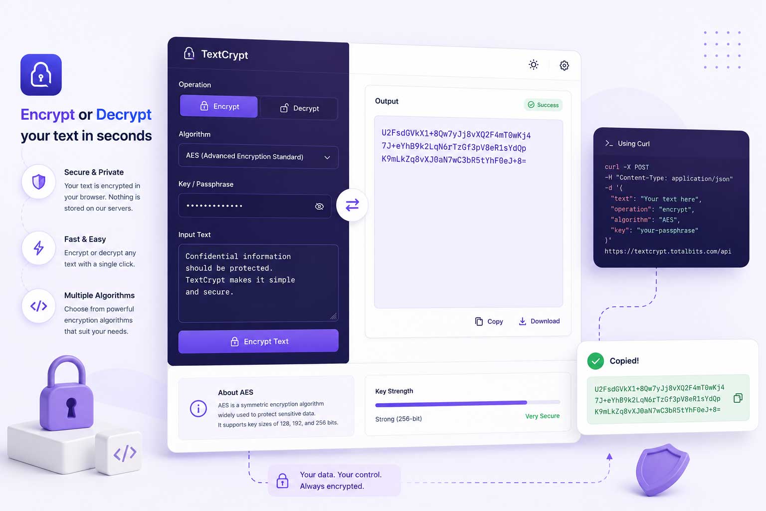 TextCrypt Online